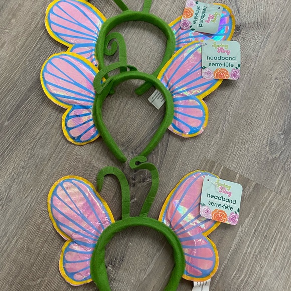 Shiny Holographic Halloween Rave Festival Butterfly Spring Headband - Picture 4 of 8